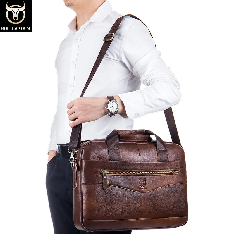 BULLCAPTAIN Briefcase Shoulder Messenger Bags