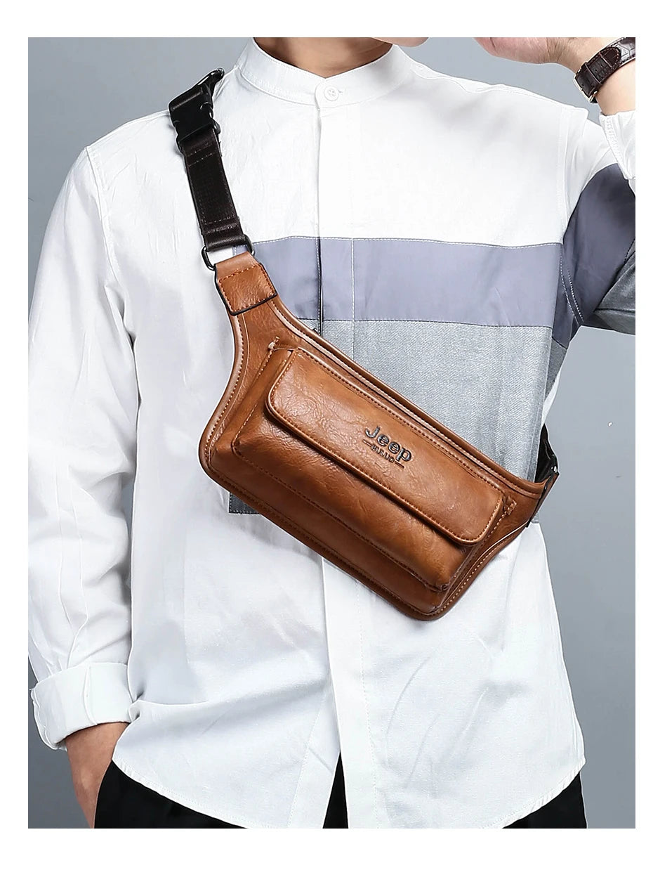 JEEPBULUO Men Waist Bag Pack