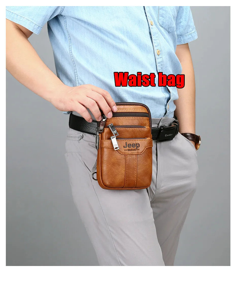 JEEP BULUO  Small Multi-function Sling Chest Bag