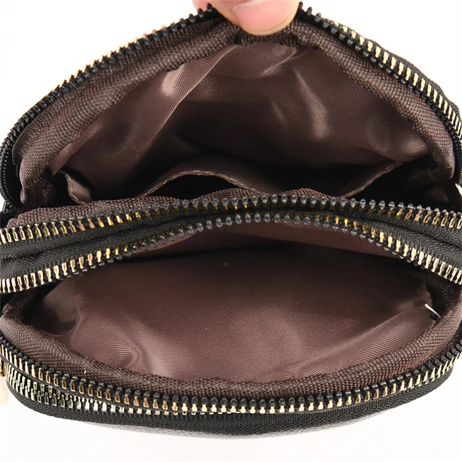 Graceful Leather Shell Bag