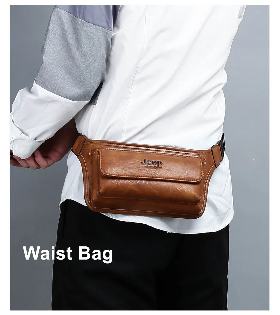 JEEPBULUO Men Waist Bag Pack