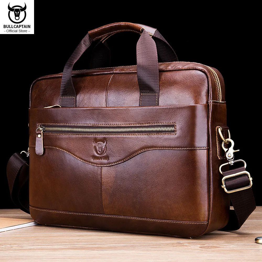 BULLCAPTAIN Briefcase Shoulder Messenger Bags